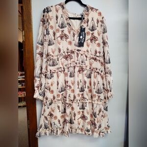 NWT CRAZY TRAIN DRESS "CATTLE CALL"